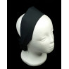 Plain Black Self Tie Headband