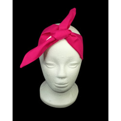 Plain Cerise Self Tie Headband