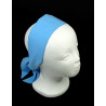 Plain Cornflower Blue Self Tie Headband