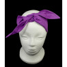 Plain Lollipop Purple Self Tie Headband
