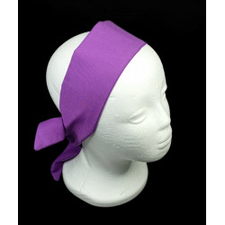 Plain Lollipop Purple Self Tie Headband