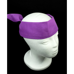 Plain Lollipop Purple Self Tie Headband