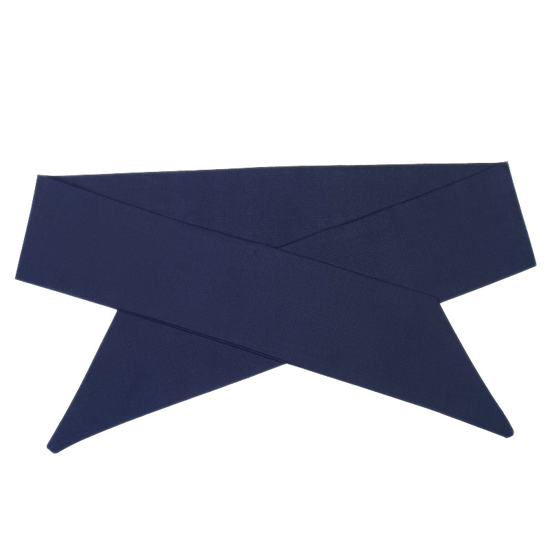 Plain Navy Blue Self Tie Headband