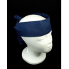 Plain Navy Blue Self Tie Headband