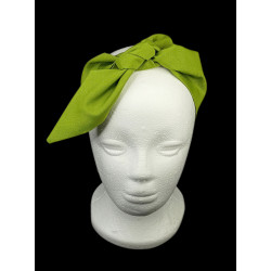 Plain Pear Green Self Tie Headband