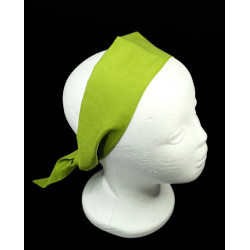 Plain Pear Green Self Tie Headband