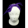 Plain Purple Self Tie Headband