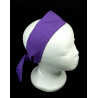 Plain Purple Self Tie Headband