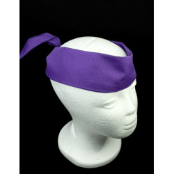 Plain Purple Self Tie Headband