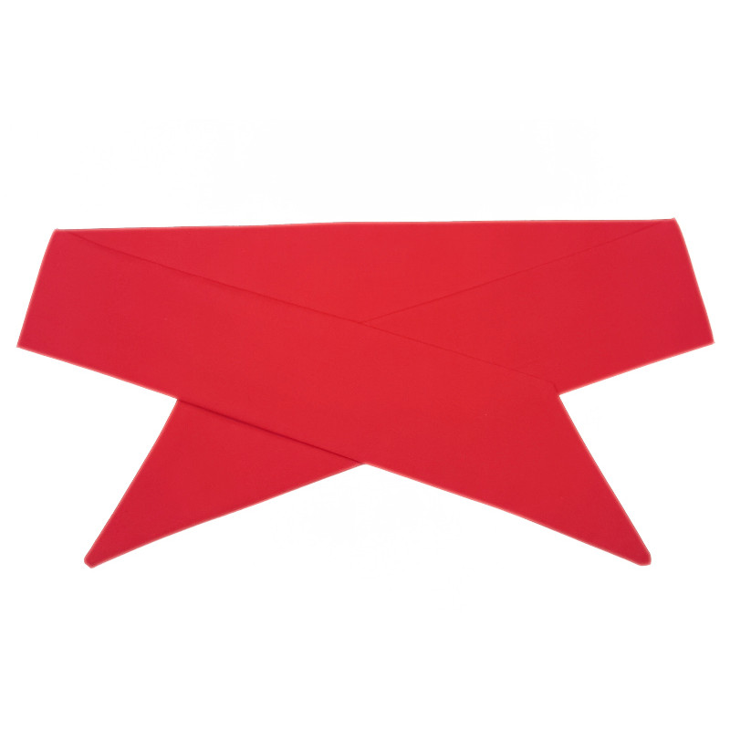 Plain Red Self Tie Headband