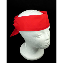Plain Red Self Tie Headband