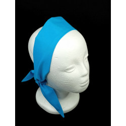 Plain Turquoise Self Tie Headband