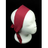 Plain Wine Self Tie Headband