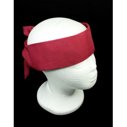 Plain Wine Self Tie Headband
