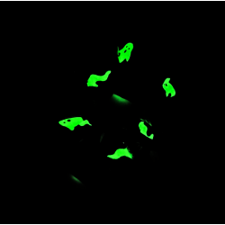 Glow in the Dark Purple Halloween Scrunchie