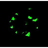 Glow in the Dark Black Halloween Scrunchie