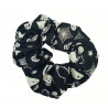 Glow in the Dark Black Halloween Scrunchie