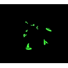 Glow in the Dark Halloween Witches Hats Scrunchie