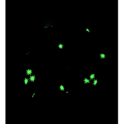 Glow in the Dark Halloween Grey Floral Cobwebs Scrunchie
