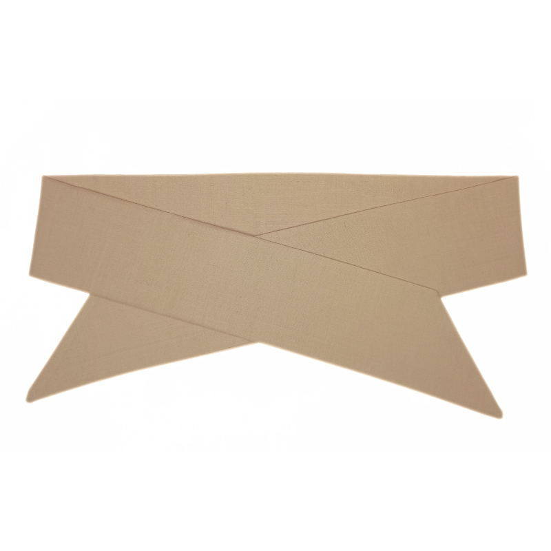Plain Beige Self Tie Headband