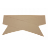 Plain Beige Self Tie Headband
