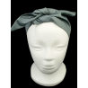 Plain Dark Grey Self Tie Headband