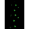 Glow in the Dark Halloween Witches Hats Self Tie Headband