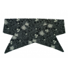 Glow in the Dark Halloween Grey Floral Cobwebs Self Tie Headband