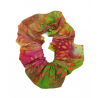 Yellow, Green & Red Batik Scrunchie