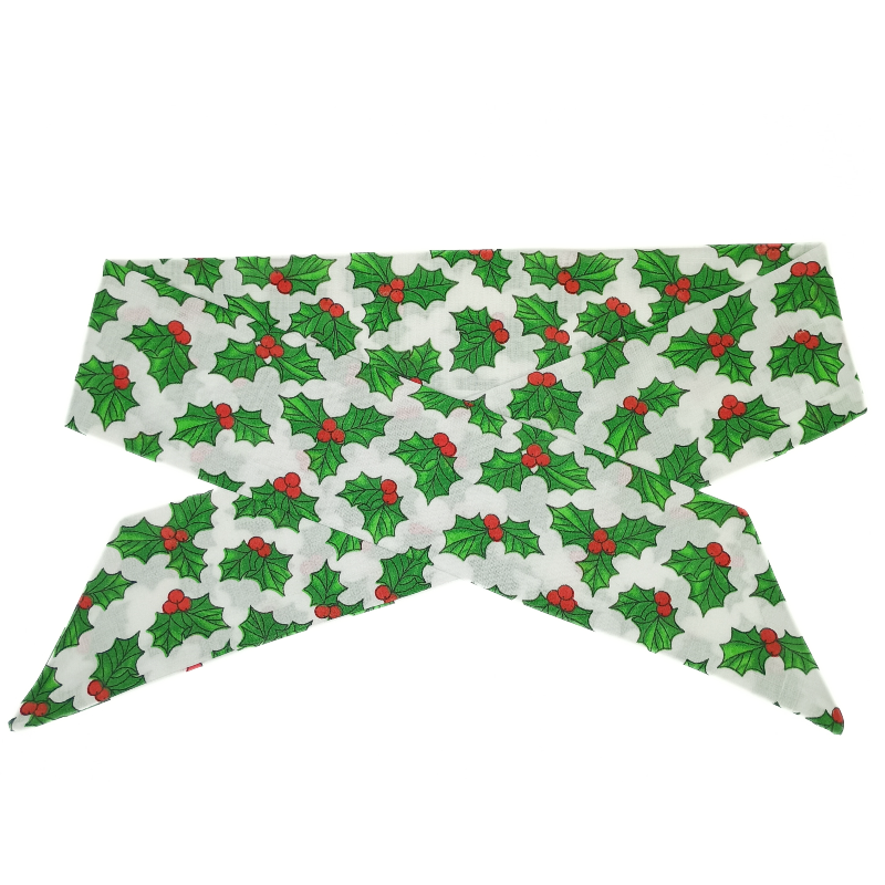 Christmas Holly Self Tie Headband