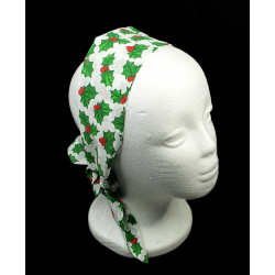 Christmas Holly Self Tie Headband
