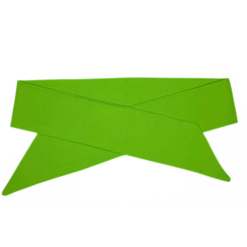 Plain Lime Green Self Tie Headband