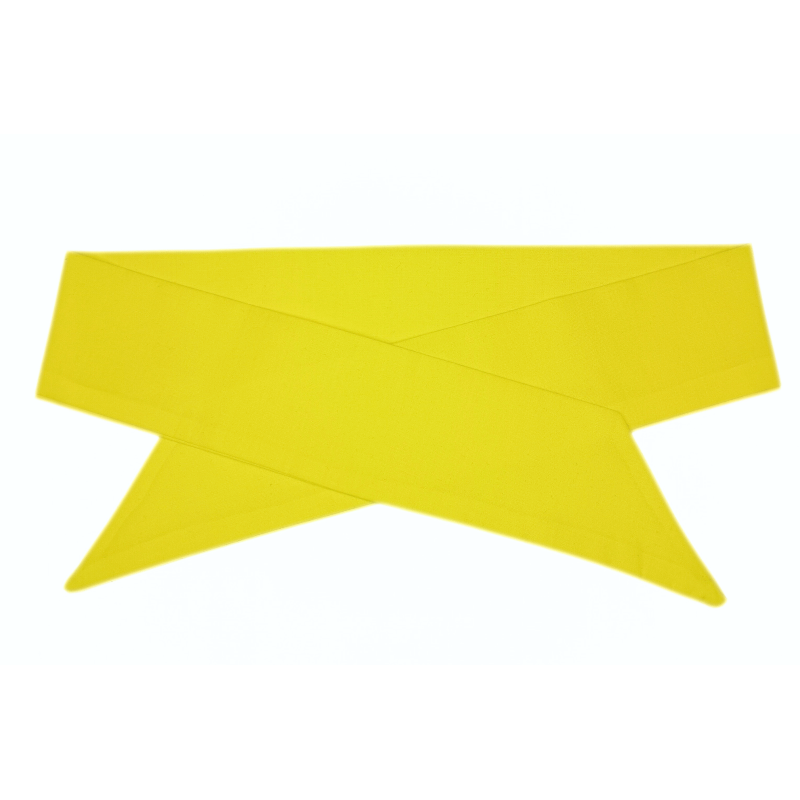 Plain Yellow Self Tie Headband