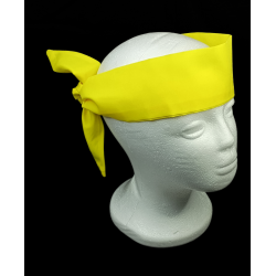 Plain Yellow Self Tie Headband