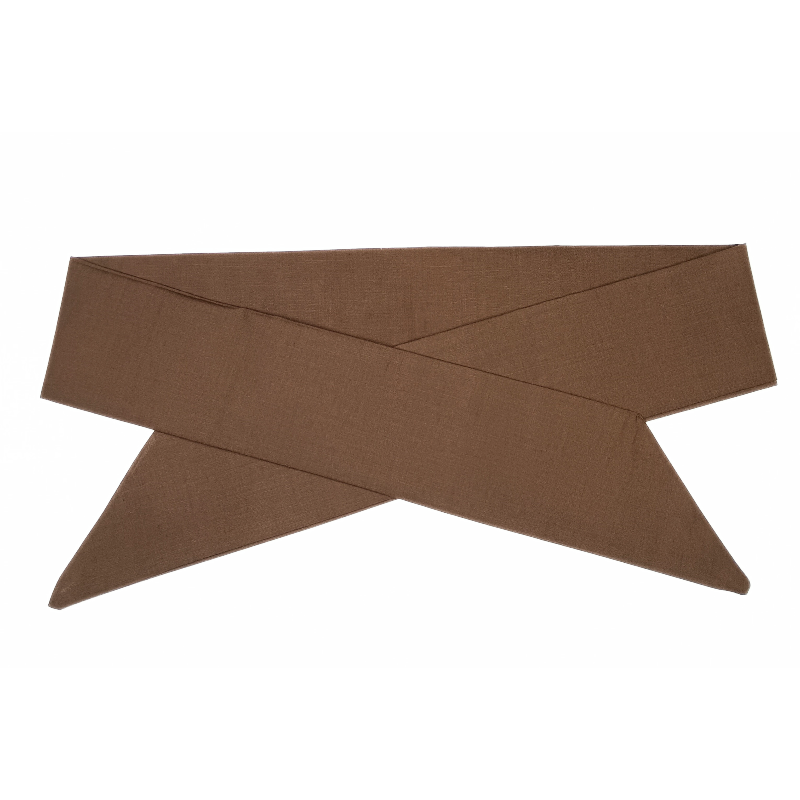 Plain Brown Self Tie Headband