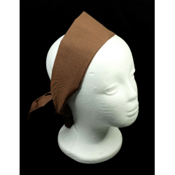 Plain Brown Self Tie Headband