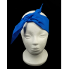 Plain Royal Blue Self Tie Headband