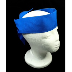Plain Royal Blue Self Tie Headband