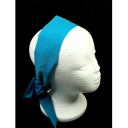 Plain Teal Self Tie Headband