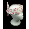 Cream & Pink Floral Self Tie Headband