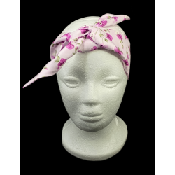 Lilac Floral Self Tie Headband
