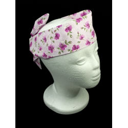 Lilac Floral Self Tie Headband
