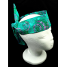 Teal Batik Self Tie Headband