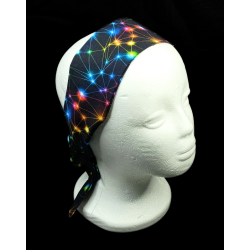 Rainbow Cosmos Self Tie Headband