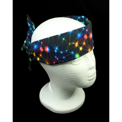Rainbow Cosmos Self Tie Headband