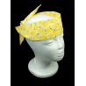Yellow Honeycomb Bees Self Tie Headband