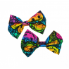 Halloween Rainbow Pumpkin Hair Bows