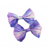Purple Diamond Hair Bows