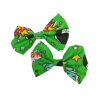 Green Comic Hair Bows