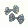 Glow in the Dark Grey Butterfly Hair Bows